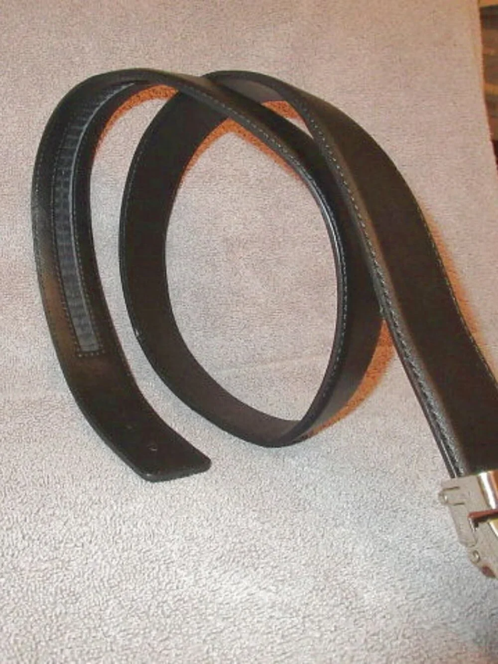 Mission Leather Belt 40mm Black Florida Gators Licensed NCAA Ratchet Gunmetal L